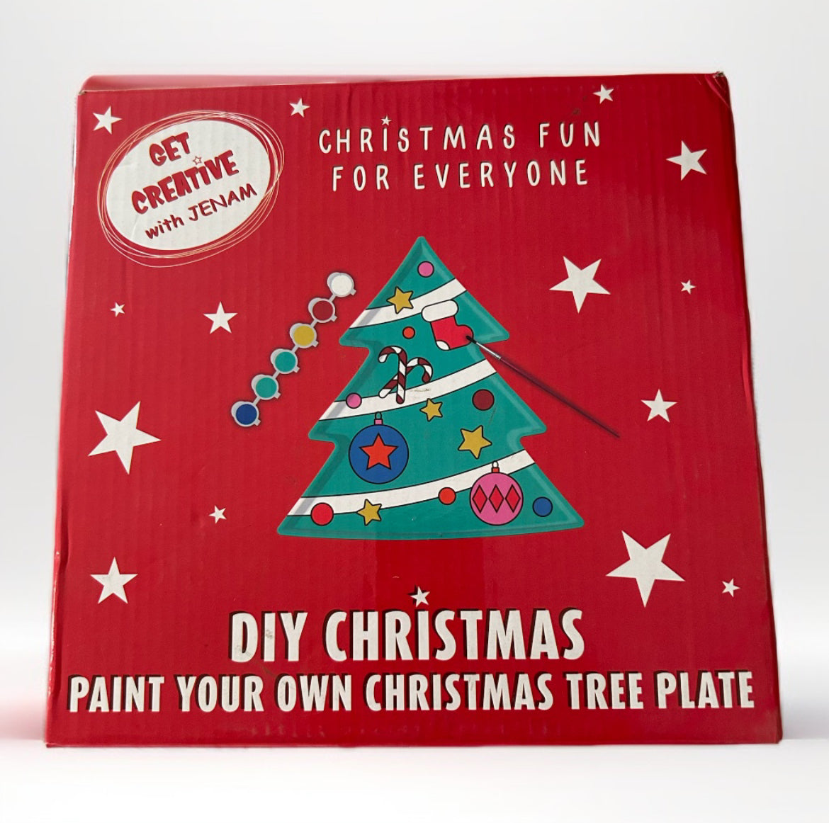 DIY Paint Your Own Christmas Tree Plate