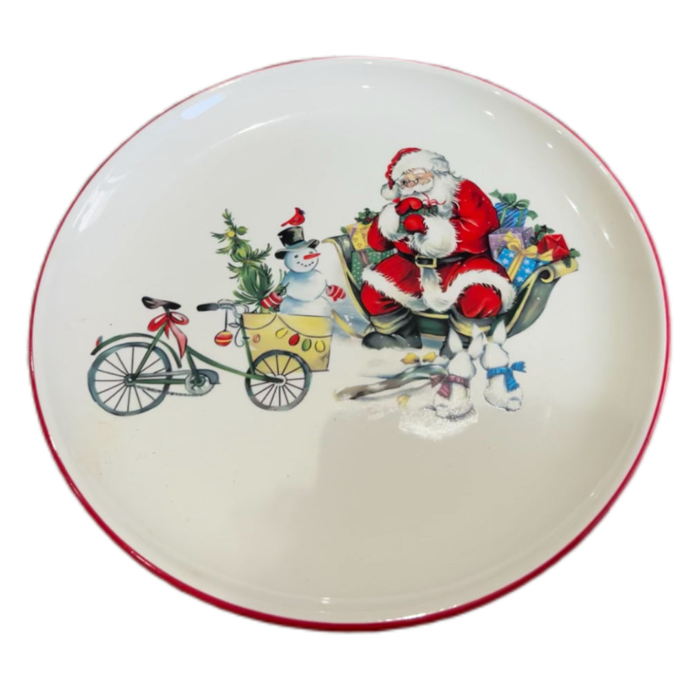 Santa Plate - 30cm